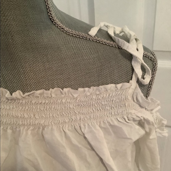 4/$20 - ASOS White Off the Shoulder Peasant Blouse - Picture 5 of 5